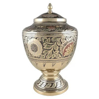 Medieval Adult Gold Brass Urn - funeral.com