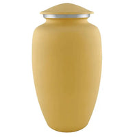 Pantera Adult Sunset Cream Brass Urn - funeral.com