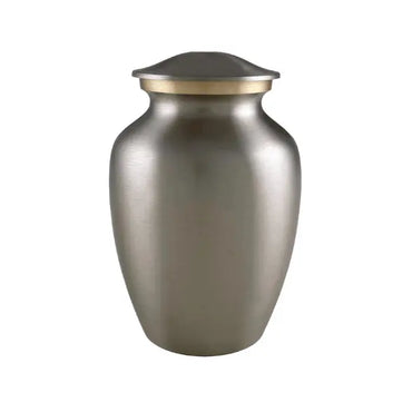 Pantera Medium Silver Brass Urn - funeral.com