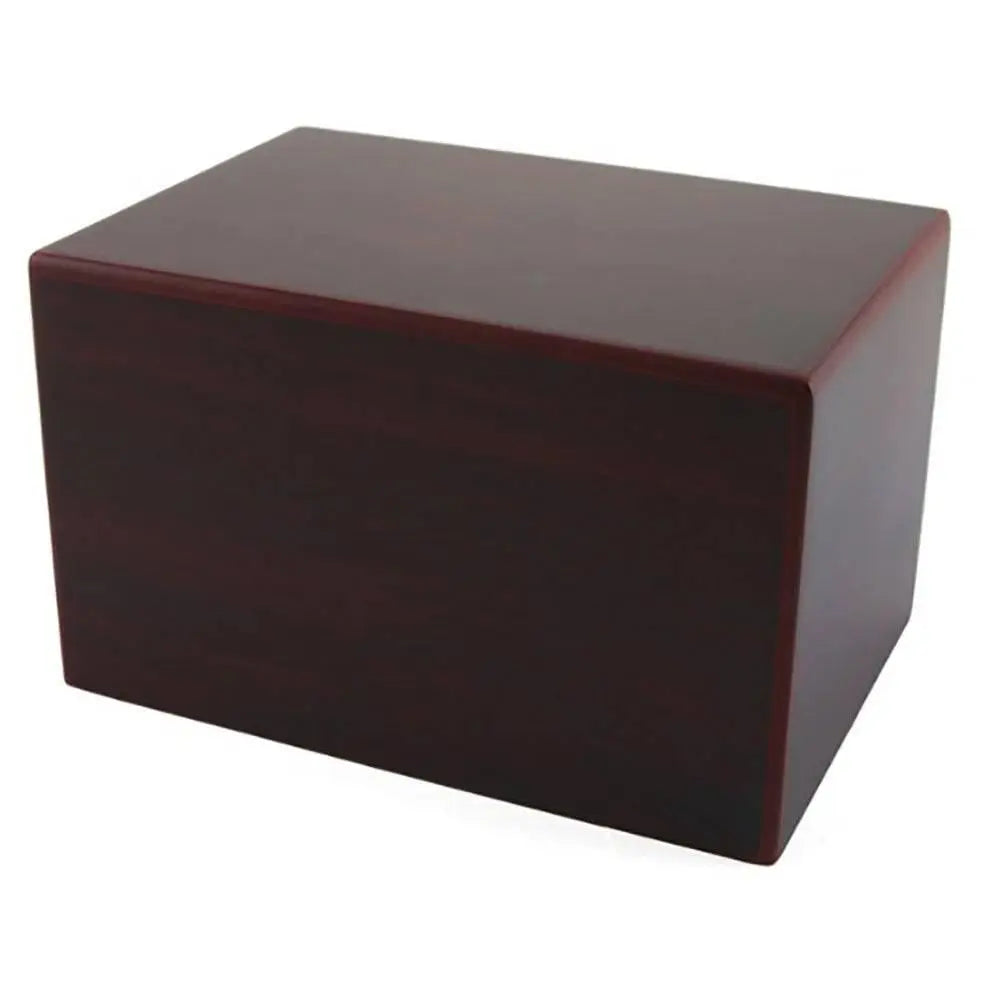 Simple Adult Cherry Stain MDF Urn - funeral.com