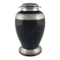 Tradional Granite Adult Dark Blue Brass Urn - funeral.com