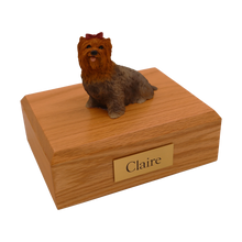 Brown Yorkshire Terrier, Sitting Figurine Pet Cremation Urn - Funeral.com, Inc.