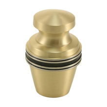 Brushed Bronze Brass Accent Band Keepsake Urn - Funeral.com, Inc.