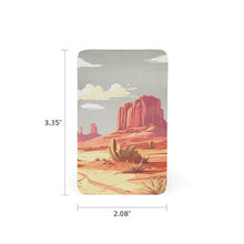 Brushed Metal Stainless Steel Accessory with Desert Landscape Design - Funeral.com, Inc.