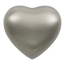 Brushed Pewter Heart Keepsake Urn - Funeral.com, Inc.
