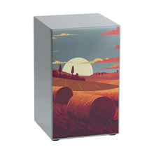 Brushed Pewter Stainless Steel Prairie Landscape Adult Cremation Urn - Funeral.com, Inc.
