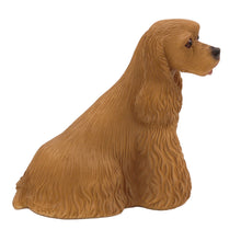 Buff Cocker Spaniel, Sitting Figurine Pet Cremation Urn - Funeral.com, Inc.