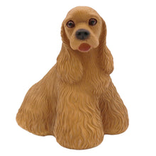 Buff Cocker Spaniel, Sitting Figurine Pet Cremation Urn - Funeral.com, Inc.