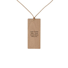 Carved Wood Feather Pendant - Funeral.com, Inc.