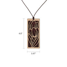 Carved Wood Tulips Pendant - Funeral.com, Inc.