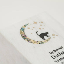 Cat and Moon Starlight Marble Extra Large Pet Cremation Urn - Funeral.com, Inc.
