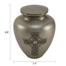 Celtic Cross Brass Adult Cremation Urn - Funeral.com, Inc.
