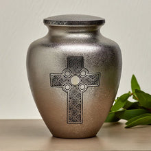 Celtic Cross Brass Adult Cremation Urn - Funeral.com, Inc.