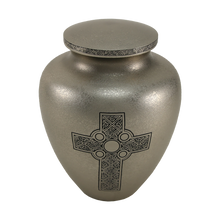 Celtic Cross Brass Adult Cremation Urn - Funeral.com, Inc.