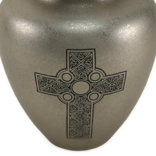 Celtic Cross Brass Adult Cremation Urn - Funeral.com, Inc.