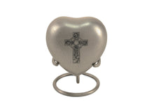 Celtic Cross Brass Heart Keepsake Urn - Funeral.com, Inc.