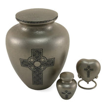 Celtic Cross Brass Keepsake Urn - Funeral.com, Inc.