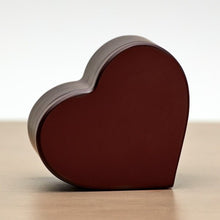 Cherry MDF Heart Keepsake Urn with Magnetic Lid - Funeral.com, Inc.