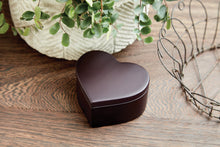 Cherry MDF Heart Keepsake Urn with Magnetic Lid - Funeral.com, Inc.