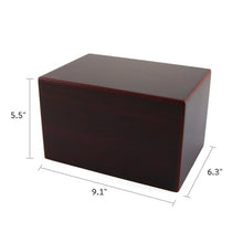 Cherry Woodgrain Box Adult Cremation Urn - Funeral.com, Inc.
