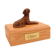 Chocolate Labrador, Lying Down Figurine Pet Cremation Urn - Funeral.com, Inc.