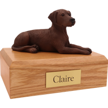 Chocolate Labrador, Resting Figurine Pet Cremation Urn - Funeral.com, Inc.