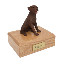 Chocolate Labrador, Sitting Figurine Pet Cremation Urn - Funeral.com, Inc.