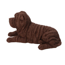Chocolate Shar Pei, Lying Down Figurine Pet Cremation Urn - Funeral.com, Inc.