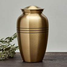 Classic Bronze Three Band Adult Cremation Urn - Funeral.com, Inc.