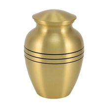 Classic Bronze Three Band Large Cremation Urn - Funeral.com, Inc.
