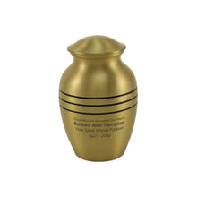 Classic Bronze Three Band Medium Cremation Urn - Funeral.com, Inc.