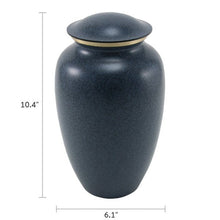Classic Granite Blue Gold Accent Ring Adult Cremation Urn - Funeral.com, Inc.