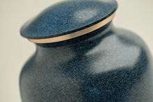 Classic Granite Blue Gold Accent Ring Adult Cremation Urn - Funeral.com, Inc.