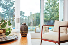 Classic Hand - Engraved Ornate Brass Black Adult Cremation Urn - Funeral.com, Inc.