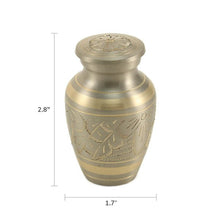 Classic Hand Engraved Ornate Pewter Keepsake Urn - Funeral.com, Inc.