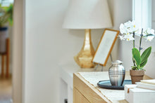 Classic Pewter Three Band Medium Cremation Urn - Funeral.com, Inc.