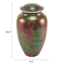 Classic Raku Stainless Steel Adult Cremation Urn - Funeral.com, Inc.