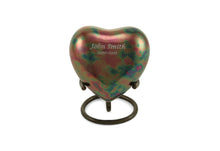 Classic Raku Stainless Steel Heart Keepsake Urn - Funeral.com, Inc.