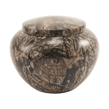 Classic Round Mossy Oak Extra Large Pet Cremation Urn - Funeral.com, Inc.