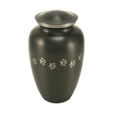 Classic Slate Paw Print Band Pet Extra Large Cremation Urn - Funeral.com, Inc.