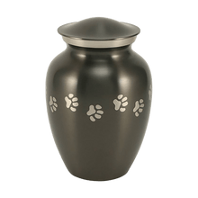 Classic Slate Paw Print Band Pet Large Cremation Urn - Funeral.com, Inc.