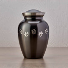 Classic Slate Paw Print Band Pet Large Cremation Urn - Funeral.com, Inc.