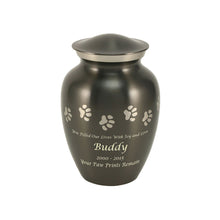 Classic Slate Paw Print Band Pet Large Cremation Urn - Funeral.com, Inc.