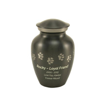 Classic Slate Paw Print Band Pet Medium Cremation Urn - Funeral.com, Inc.