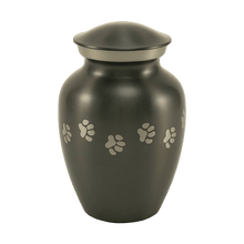 Classic Slate Paw Print Band Pet Medium Cremation Urn - Funeral.com, Inc.