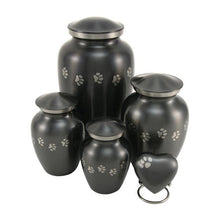 Classic Slate Paw Print Band Pet Small Cremation Urn - Funeral.com, Inc.
