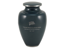 Classic Vase Form Navy Extra Large Cremation Urn - Funeral.com, Inc.