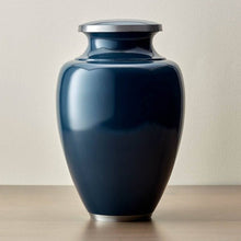 Classic Vase Form Navy Extra Large Cremation Urn - Funeral.com, Inc.