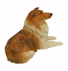 Collie, Lying Down Figurine Pet Cremation Urn  - Funeral.com, Inc.