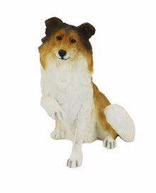 Collie, Paw Up Figurine Pet Cremation Urn - Funeral.com, Inc.